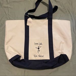 Run Fierce Love Life tote bag
